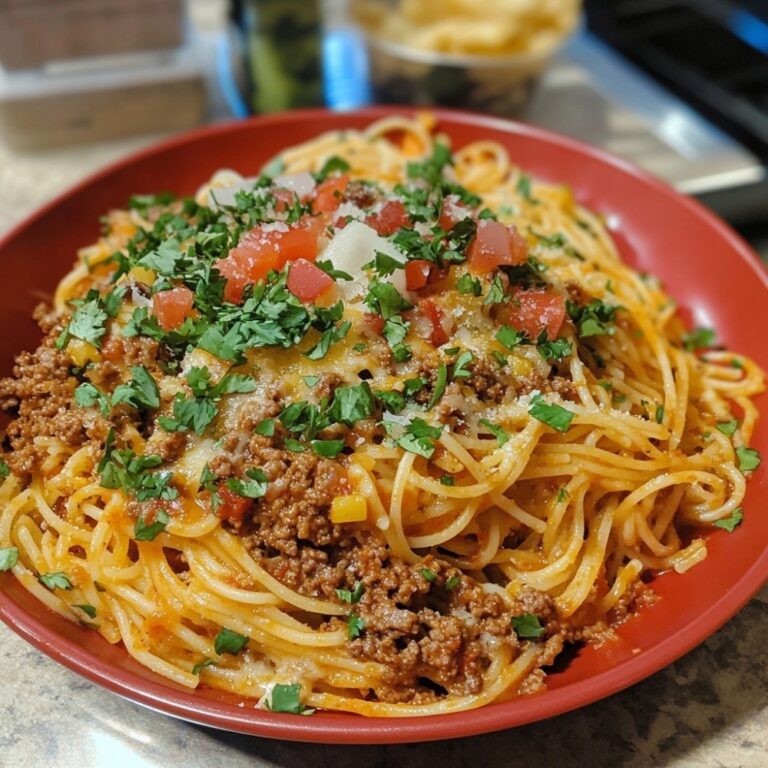 Taco Spaghetti Recipe for a Bold Tex-Mex Twist on a Pasta Classic