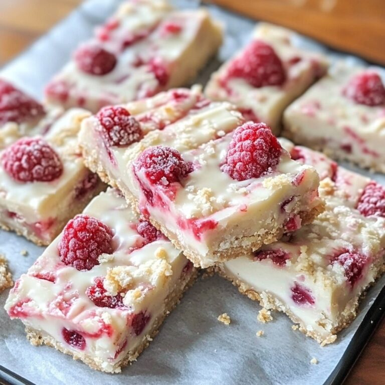 White Chocolate Raspberry Bars – A Sweet and Tangy Dessert Favorite