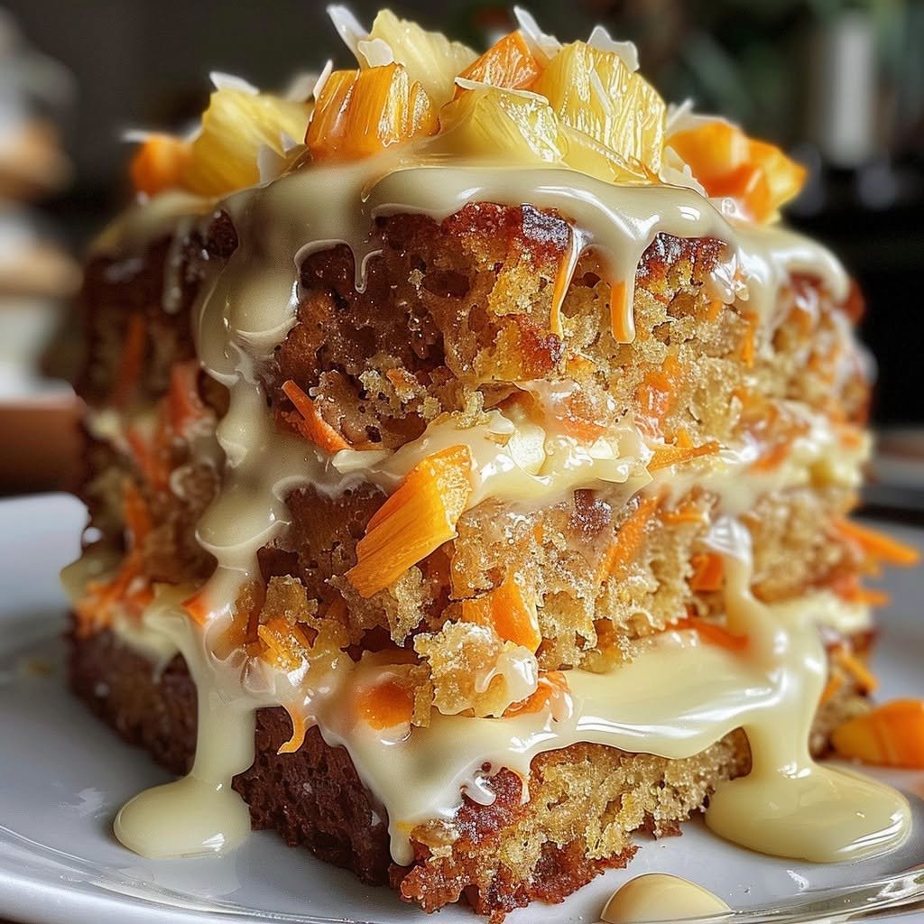 Hawaiian Carrot Pineapple Cake