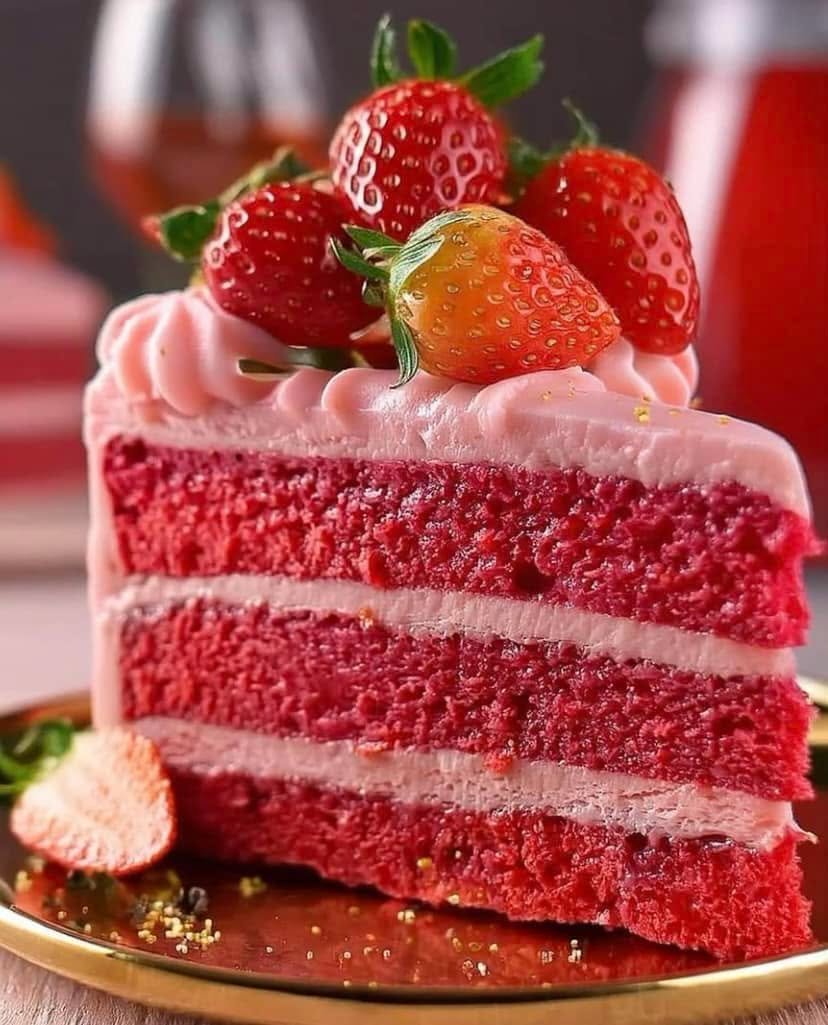 Strawberry Velvet Cake